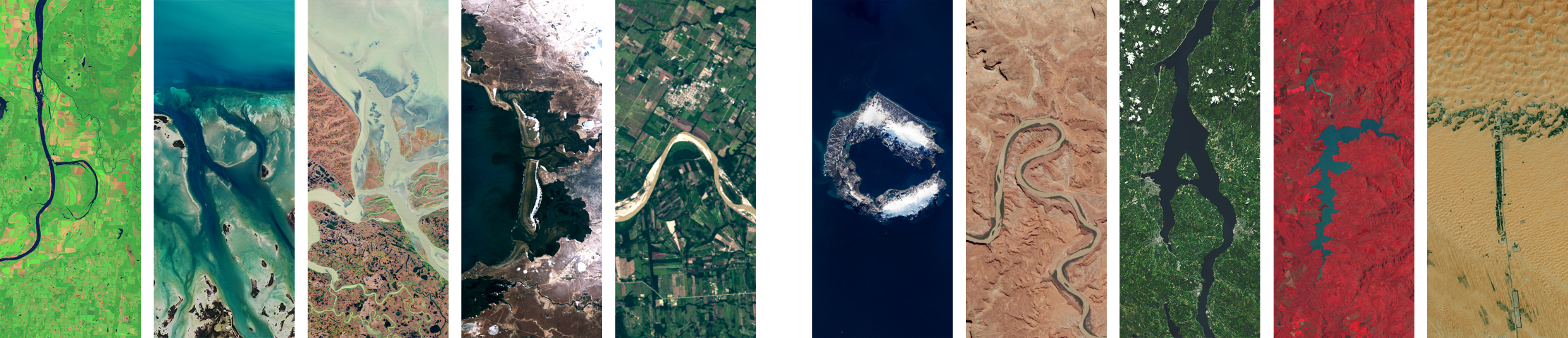 Brain Craft spelled out in NASA Landsat satellite imagery